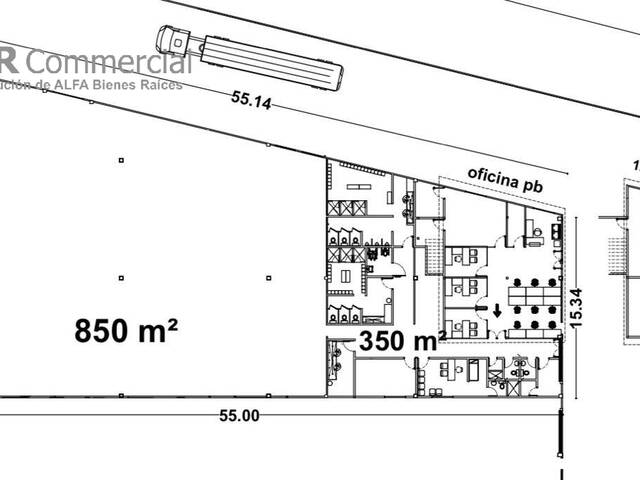 Ofibodega en alquiler 1200m²-Dentro de Parque Industrial V