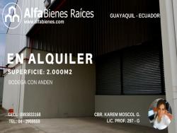 #3115 - Bodegas para Alquiler en Guayaquil - G